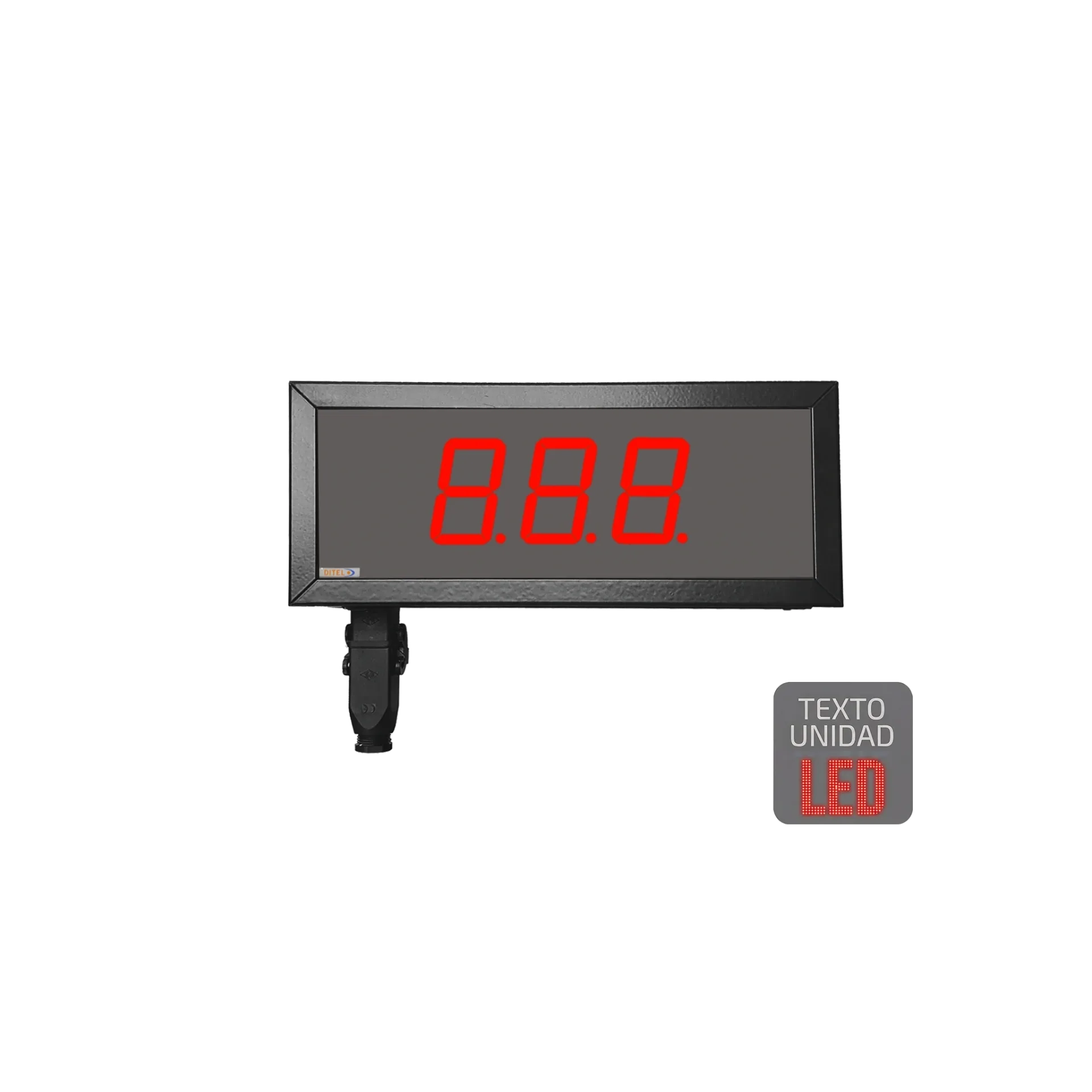 Visualizador Numerico 57mm, 3 digitos, PROFINET+2R, Texto LED